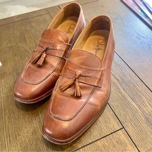 Cole Haan Men's Tan Leather Tassel Loafers